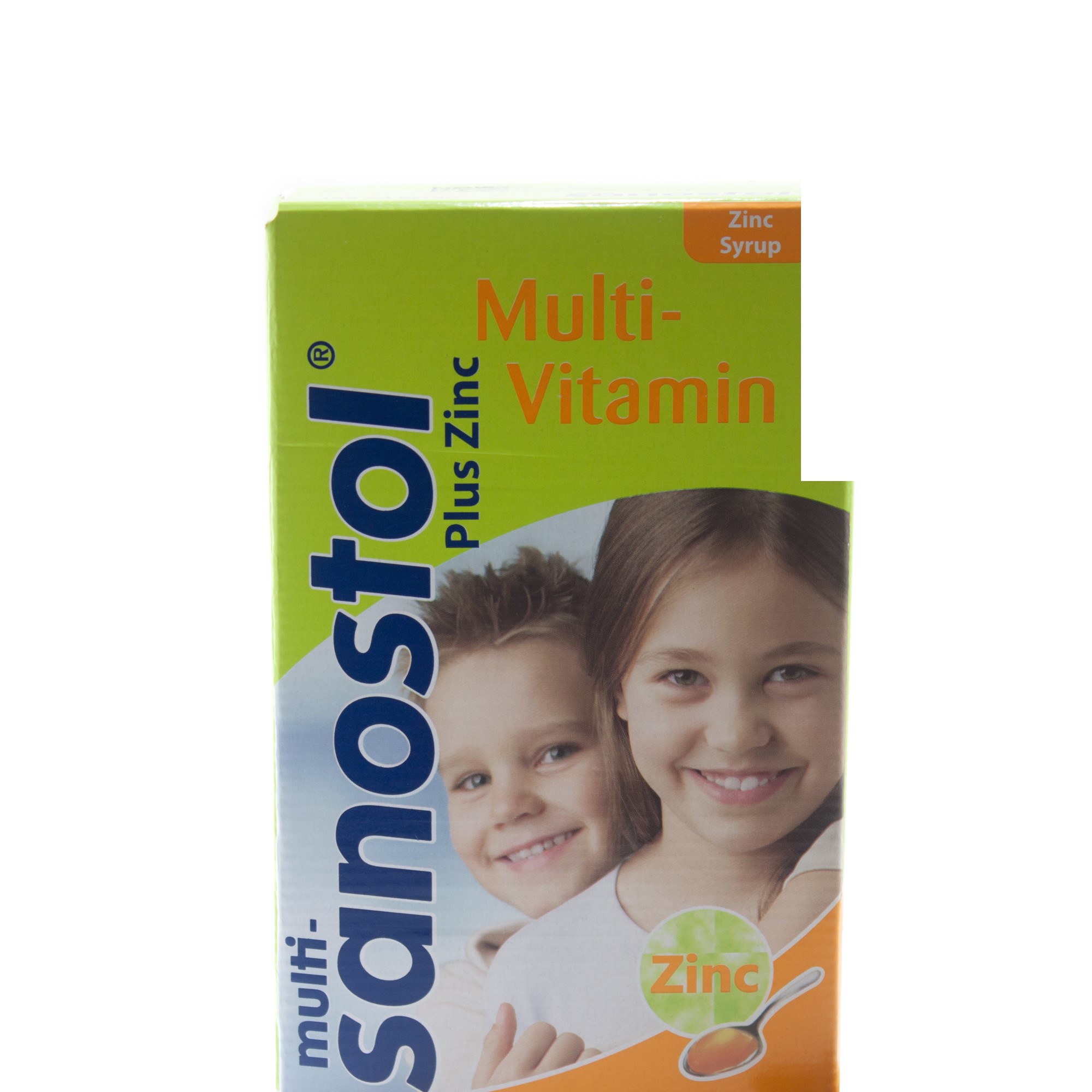 شربت مولتی ویتامین پلاس زینک سانستول-    MULTI VITAMIN SANOSTOL PLUS ZINC SYRUP 155 ML